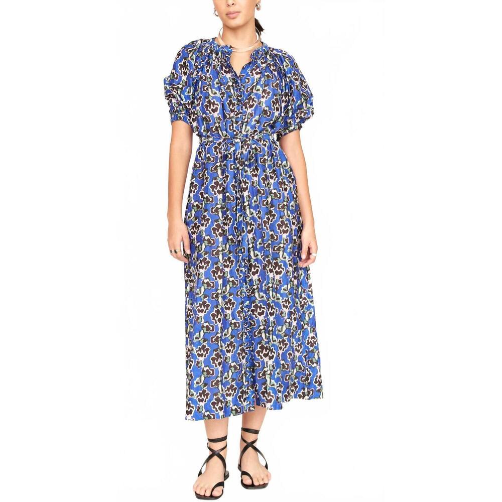NEW MIRTH somerset dress in lapis wildflower